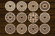 Round Coasters SVG Bundle, Geometric, an Object Graphic by Libby Wishes (Thumbnail 2 of 3)