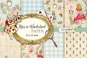 Alice in Wonderland Paper, an Illustration by helloPAPER (Thumbnail 1 of 3)