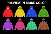 Windbreaker Jacket Mockup V1, a Hoody Mockup by yalanois (Thumbnail 3 of 5)