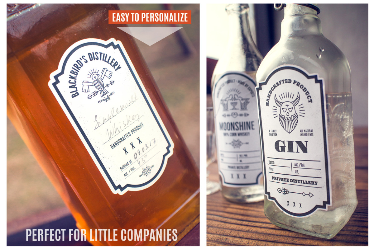 Distilling Industry: Vintage Labels, a Branding & Logo Template by Lumitar (Photo 5 of 7)