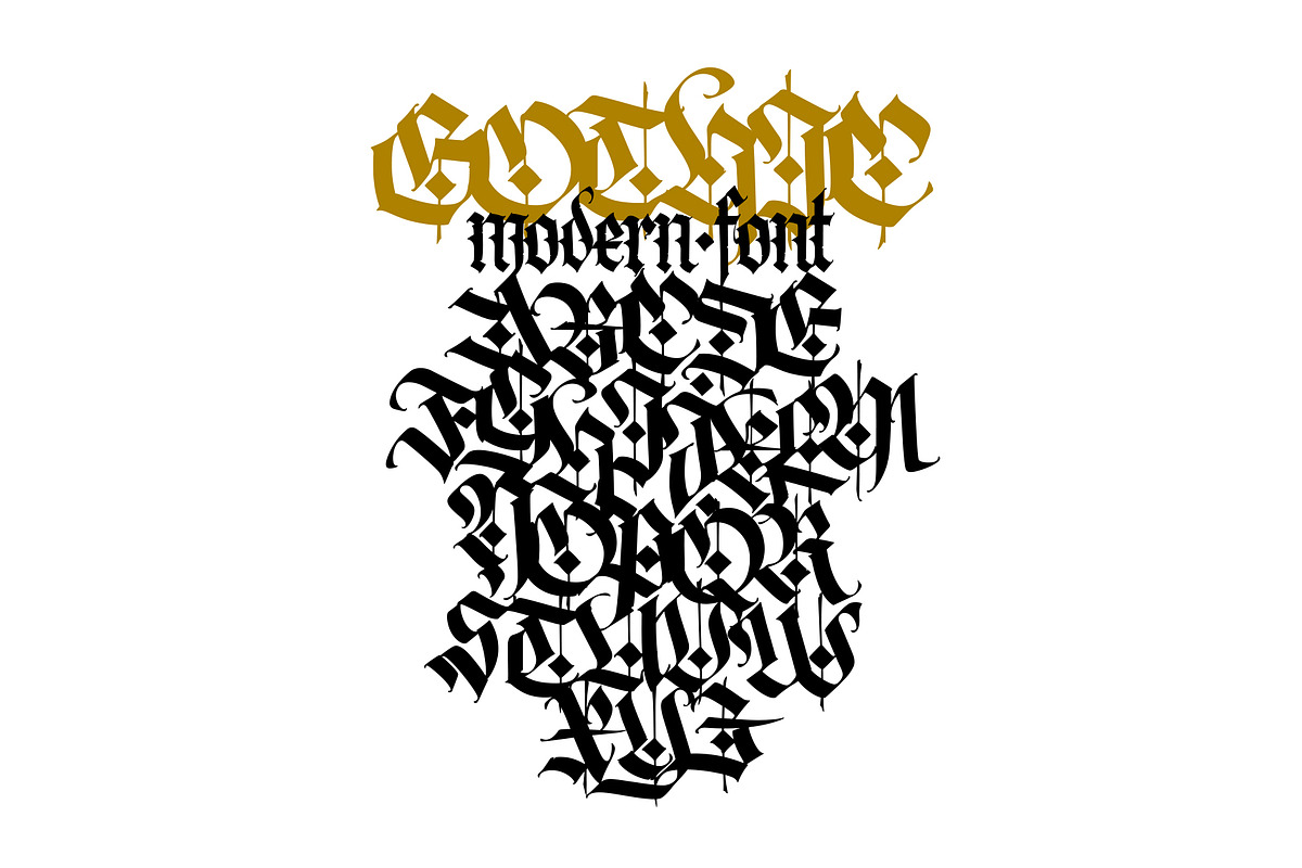 Gothic vector letters, an Object Graphic by GeekClick (Photo 4 of 7)