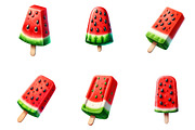 Watercolor Watermelon Ice Cream, an Illustration by GatewayDesign (Thumbnail 2 of 3)