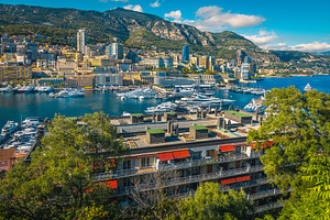 Picturesque harbor of Monte Carlo
