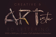 Wild Forest - 3D Lettering, an Object Graphic by MIIM (Thumbnail 4 of 7)