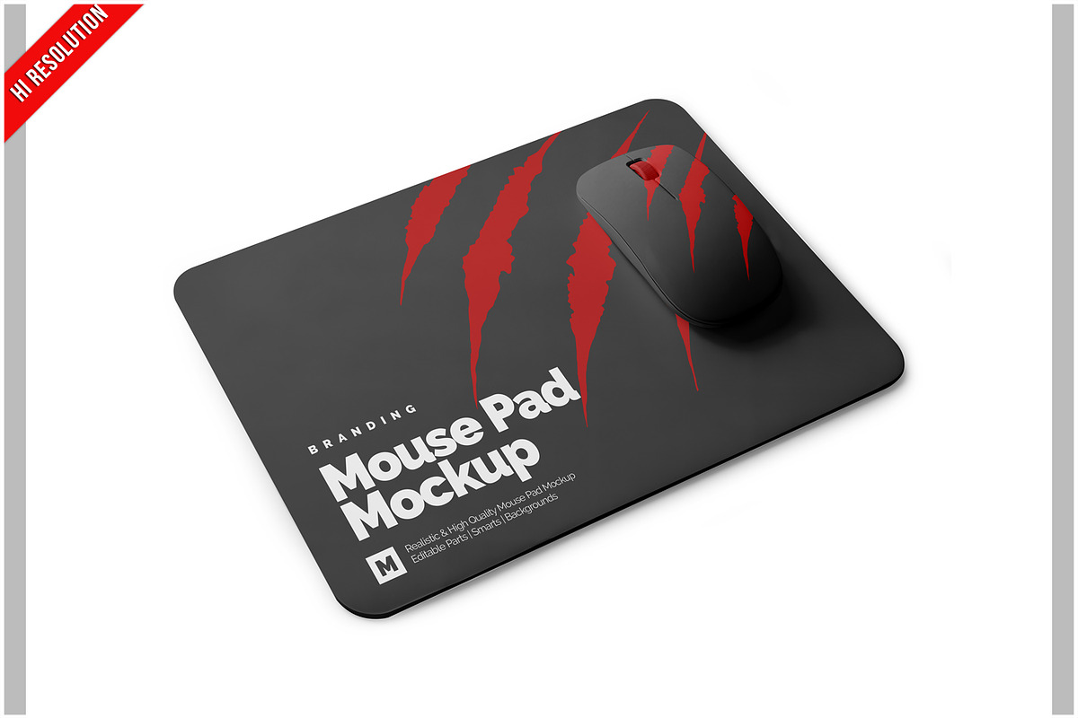Gaming Mouse Pad Mockup, a Product Mockup by Bruno's Shop (Photo 1 of 3)