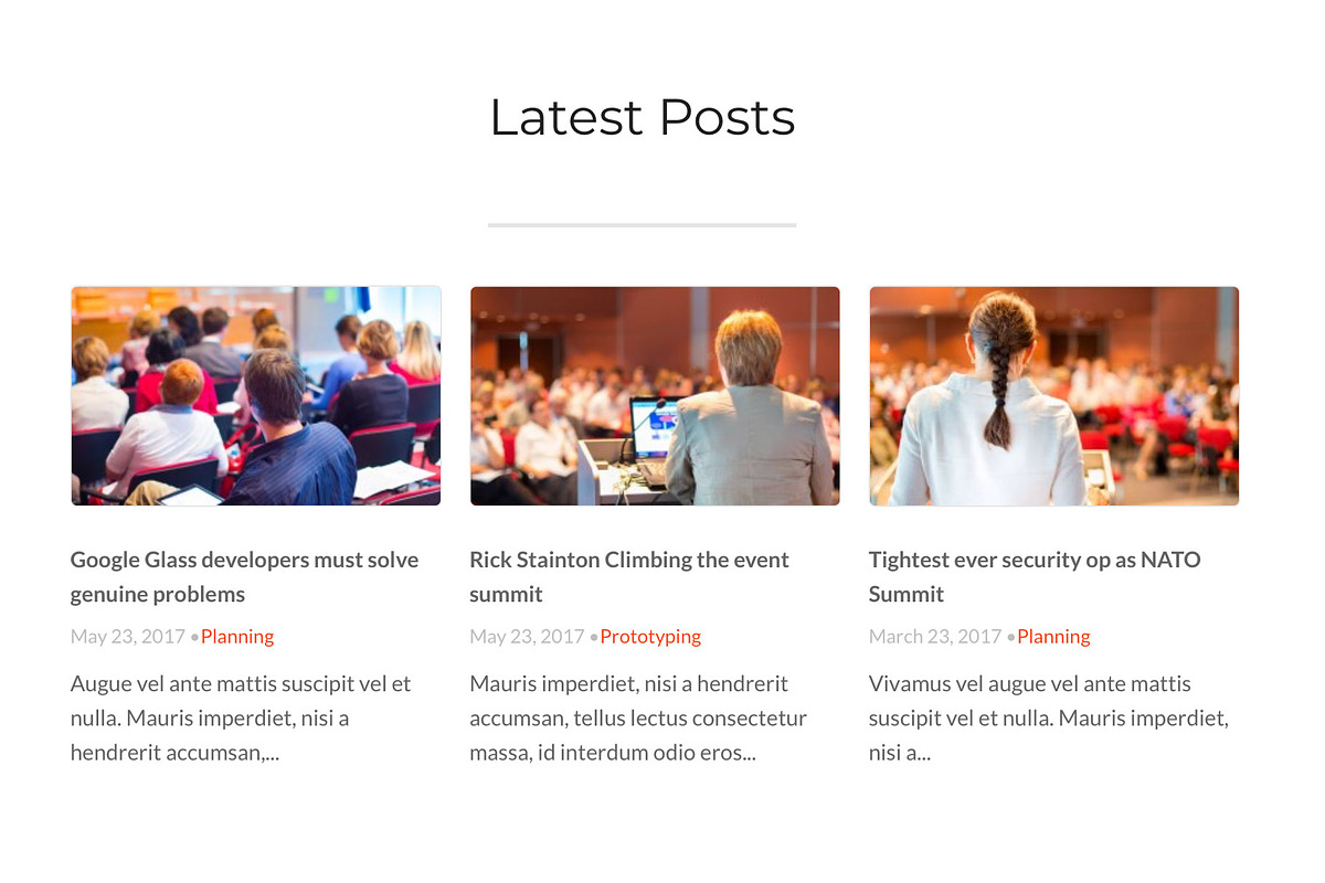 Conference - WordPress Theme, a WordPress Template by WPlook WordPress Themes (Photo 4 of 4)