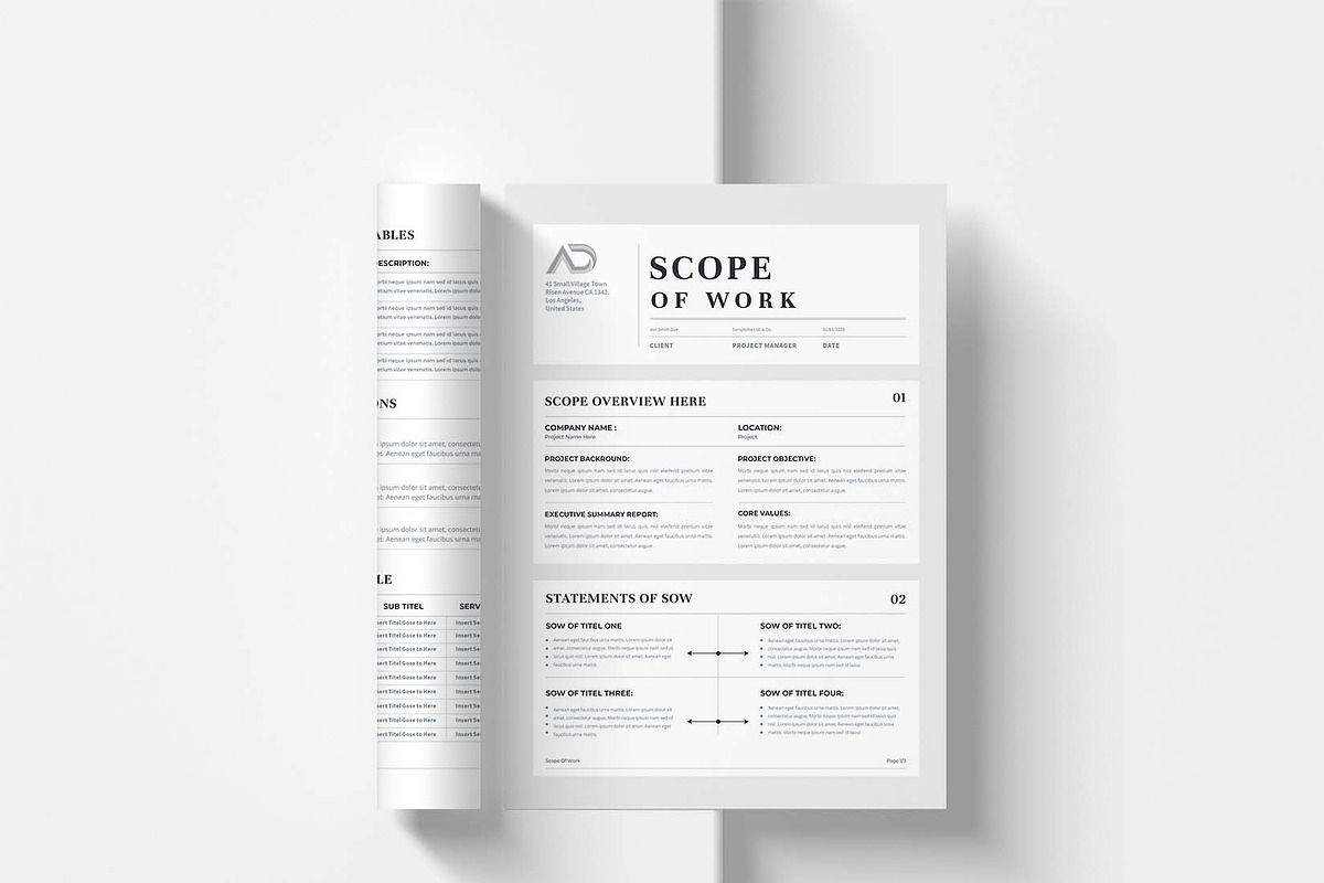 Scope Of Work | MS Word & Indesign, a Stationery Template by design_hut (Photo 6 of 7)
