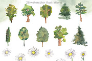 Little forest - watercolor set, an Illustration by Visual Animal (Thumbnail 2 of 4)