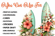 Summer Surfboard Clipart, an Illustration by CreationArt (Thumbnail 5 of 10)