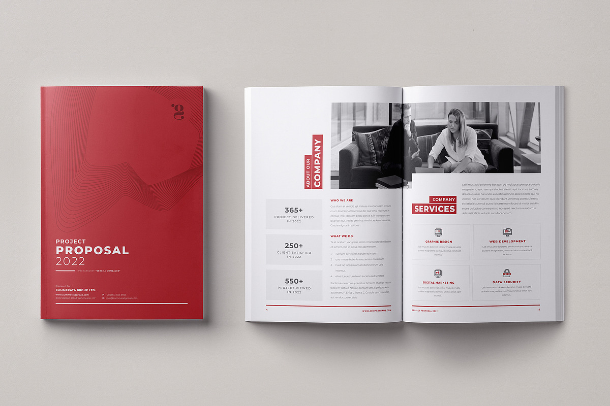 Business Proposal Template, a Brochure Template by Theme Weavers (Photo 1 of 6)