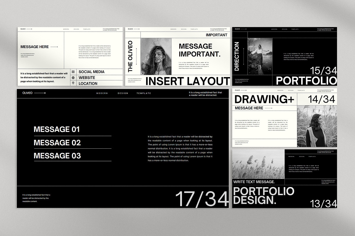Oliveo Presentation Template preview 5