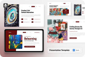 Creative & Art Keynote, a Presentation Template by SquidPixey