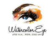 Watercolor Eye 1, an Illustration by esylvia (Thumbnail 1 of 2)