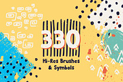 Graphic Beats: Illustrator Brushes, a Brush Add-On by Creative Veila (Thumbnail 2 of 12)