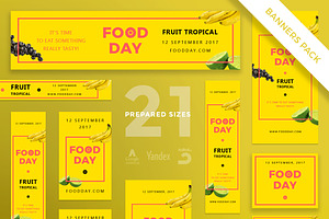 Banners Pack Food Day