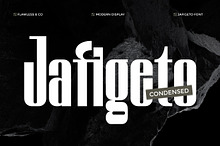 Jafigeto - Condensed Display Font