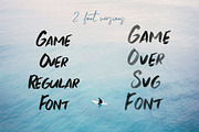 Game Over Brush & SVG Font, a Font by Cruzine (Thumbnail 3 of 8)