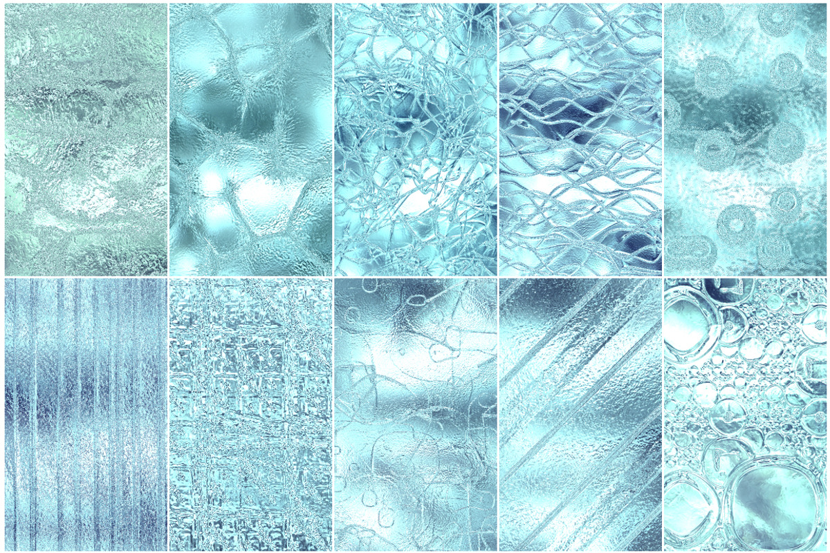 50 Seamless Ice Patterns Bundle preview 5