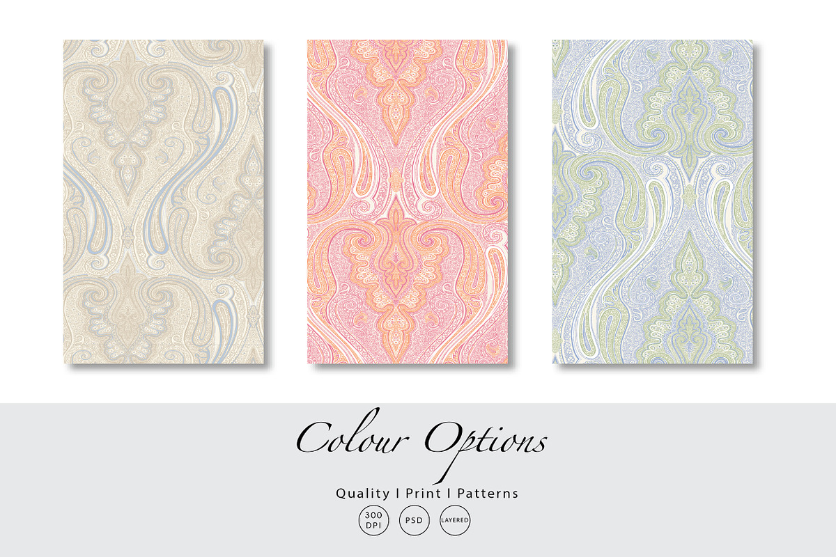 Elegant Paisley, a Pattern Graphic by Print Diaries (Photo 2 of 6)