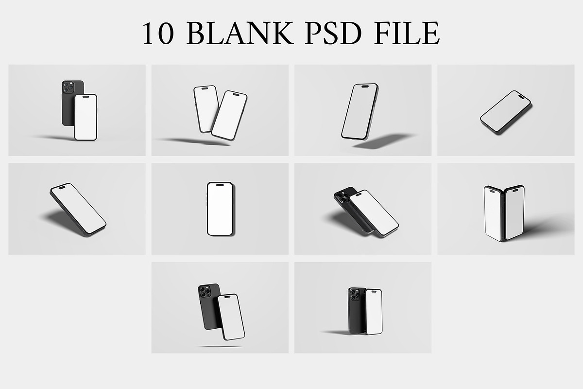 iPhone 16 Pro Max Mockups, an iPhone Mockup by Lxadesign (Photo 14 of 14)