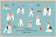 Wire Fox Terrier Clipart With Paper, an Animal Illustration by VianneArt (Thumbnail 3 of 7)