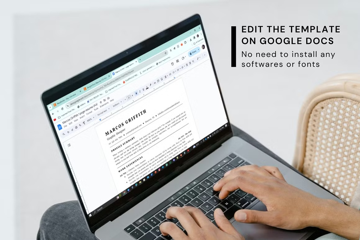 Resume Template Bundle Google Docs, a Resume Template by bonadigitals (Photo 14 of 14)