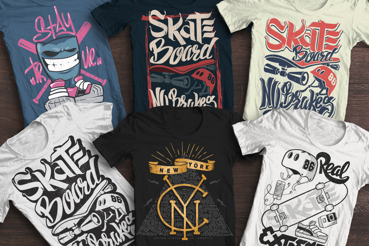 Skate board, t-shirt graphics, an Illustration by Urbanshop (Photo 1 of 4)