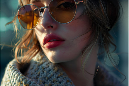Fashion model wearing sunglasses and, a Beauty & Fashion Photo by Ylivdesign