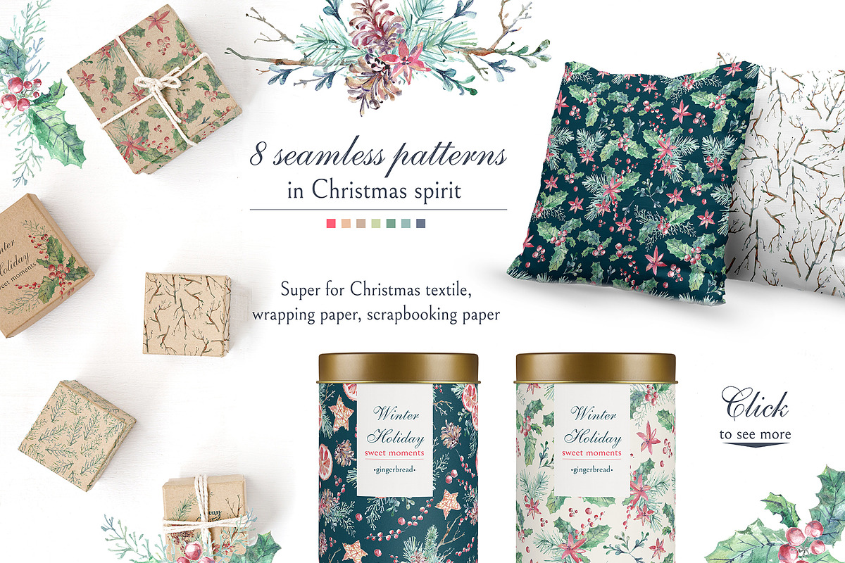Cozy CHRISTMAS. Graphic kit, a Decorative Illustration by Dinkoobraz (Photo 5 of 11)