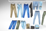 Jeans collection 3D model, a Characters & Person 3D Model by mrGarret (Thumbnail 2 of 19)