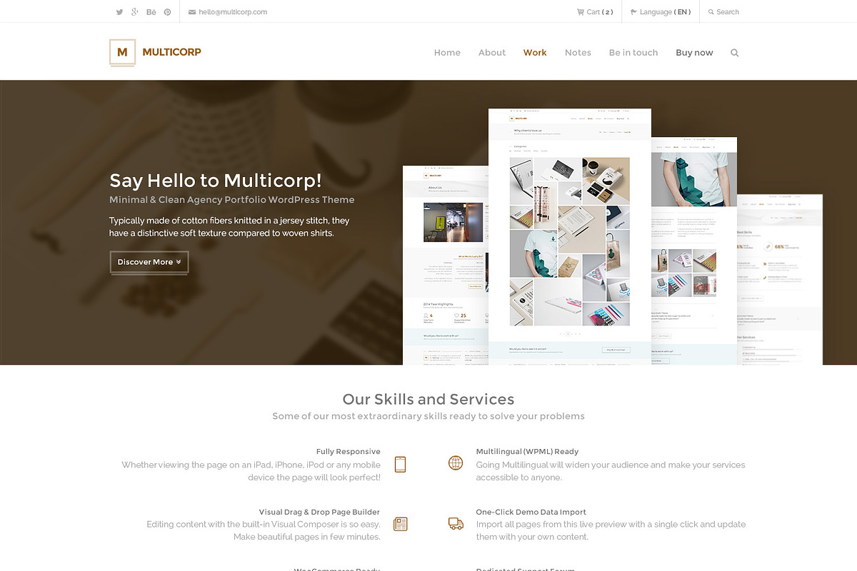 Multicorp - Clean Business WP Theme, a WordPress Template by IshYoBoy (Photo 3 of 10)