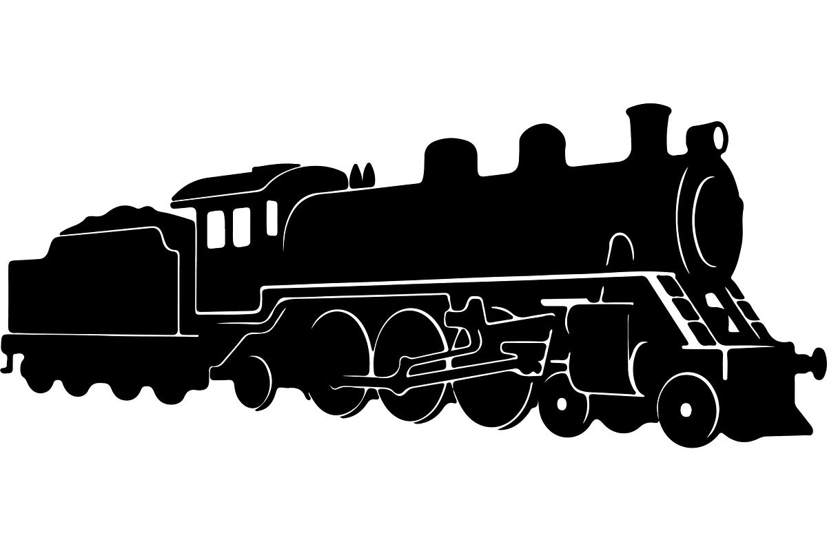 Steam locomotive and diesel train, a Transportation Illustration by jahid234 (Photo 3 of 13)