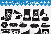 Gramophone SVG, Gramo phone SVG, an Object Graphic by VectorWorlds (Thumbnail 2 of 3)