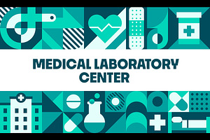 Medical laboratory banner, a Healthcare Illustration by Buch&Bee
