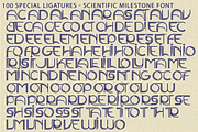 SCIENTIFIC MILESTONE - ART DECO FONT, a Sans Serif Font by 177Studio (Thumbnail 8 of 8)