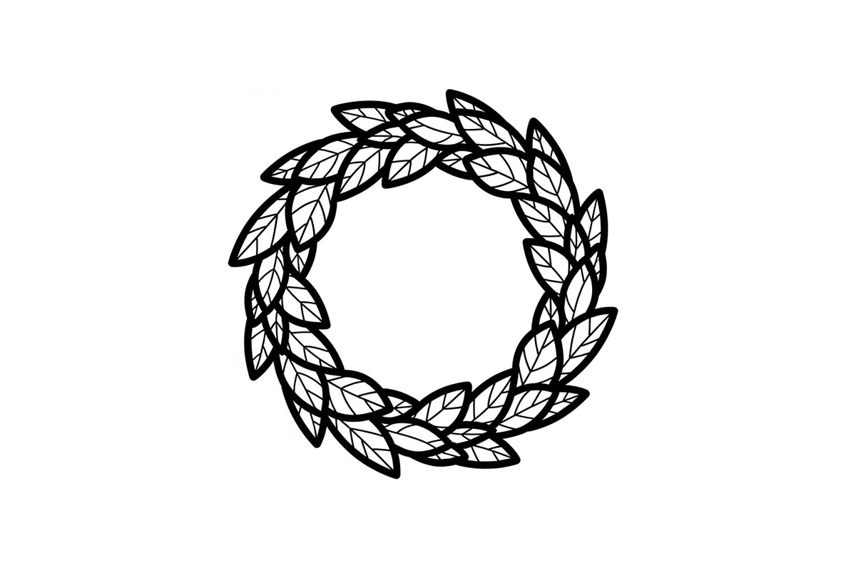 Leaf Laurel Wreath Frame Bundle, an Illustration by Gaye Art (Photo 8 of 51)