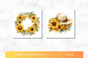 Sunflower Clipart Midjourney Prompt, a Decorative Illustration by ClipCraft (Thumbnail 8 of 9)