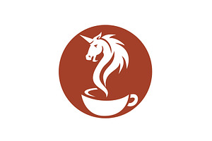 Unicorn Head Coffee Smoke Cup Retro