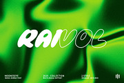 Raivol - Bubble Display Font, a Sans Serif Font by MooneseyeType (Thumbnail 1 of 10)