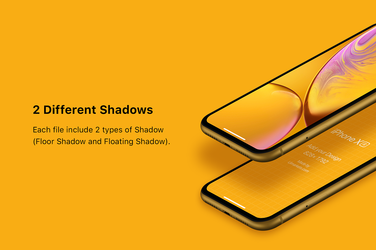 iPhone XS, XR Mockups PSD & Sketch, an iPhone Mockup by Ui Markets (Photo 5 of 27)