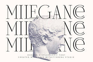 Milegance Modern Display Serif