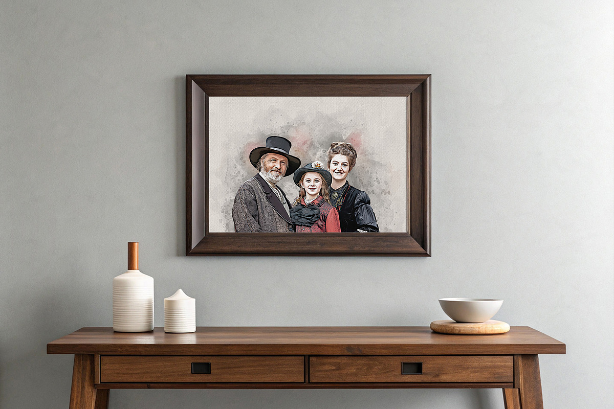 Costume Family Watercolor Art, an Action Add-On by MRI STUDIO (Photo 10 of 27)