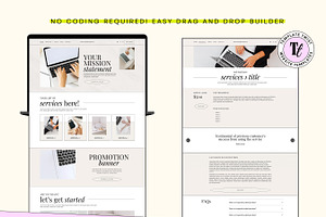 Neutral Squarespace Service Template