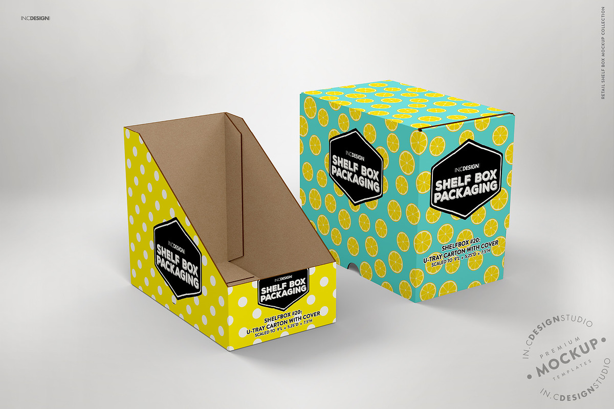 Retail Shelf Box 20 Packaging Mockup, a Packaging Mockup by INCDesign (Photo 3 of 6)