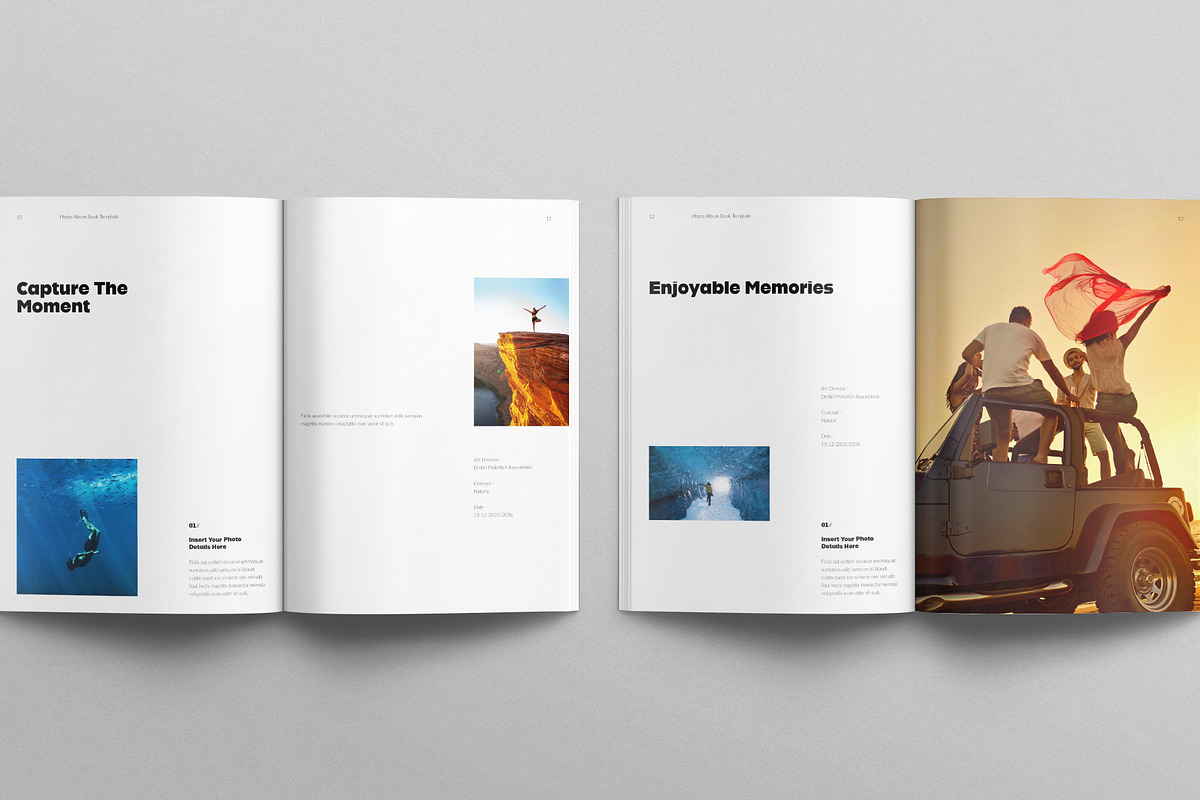 Photo Album Book Template, a Brochure Template by E-Type (Photo 5 of 7)