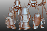 STAR WARS DROIDS PACK low poly, a Characters & Person 3D Model by 2$ SHOP (Thumbnail 13 of 16)