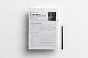 Proposal | Canva MS Word & Indesign, a Stationery Template by obayes (Thumbnail 3 of 5)