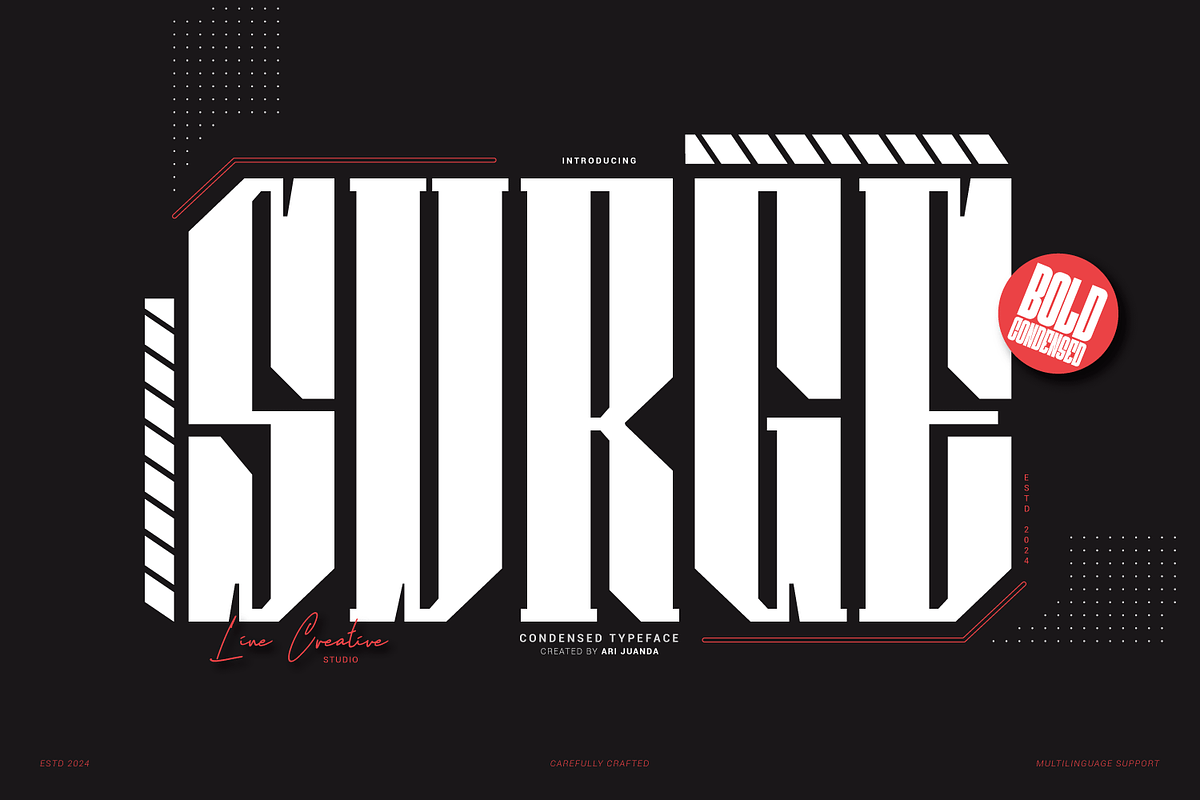 Surge, a Serif Font by Linecreative (Photo 1 of 7)