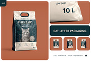Cat Litter Packaging Mockup Set, a Packaging Mockup by Country4k (Thumbnail 1 of 4)