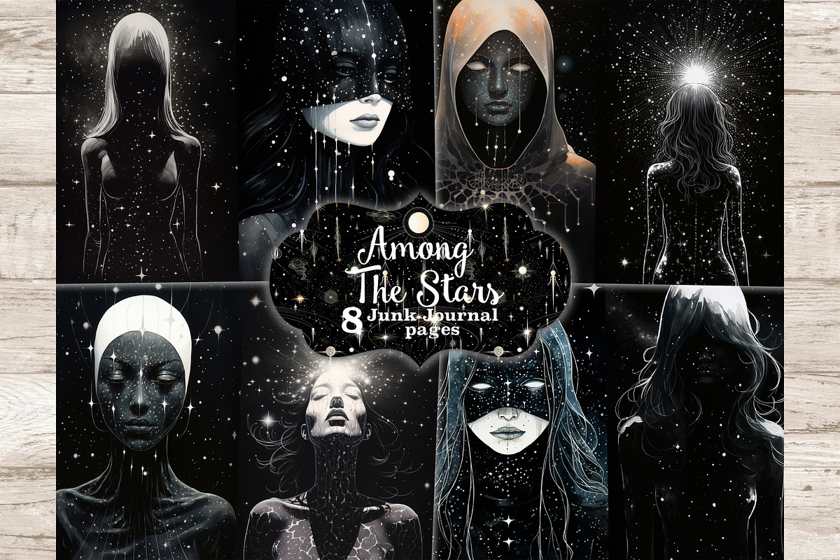 Among The Stars Junk Journal Pages, a Person Illustration by GlamArtZhanna (Photo 1 of 9)